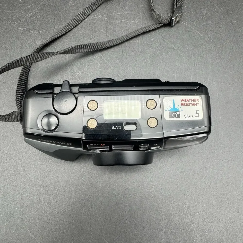 Vintage Pentax IQZoom 105WR 38mm-105mm Point Shoot Film Camera Works With Case